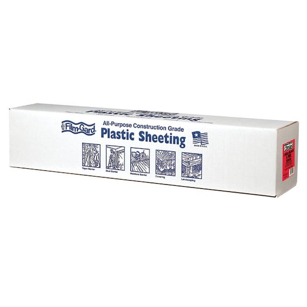 Berry Plastics 6 mil x 6 x 100 ft. Plastic Sheeting - Black BE6791 - main